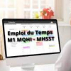 Emploi du Temps  M1 MQHI - MHSST